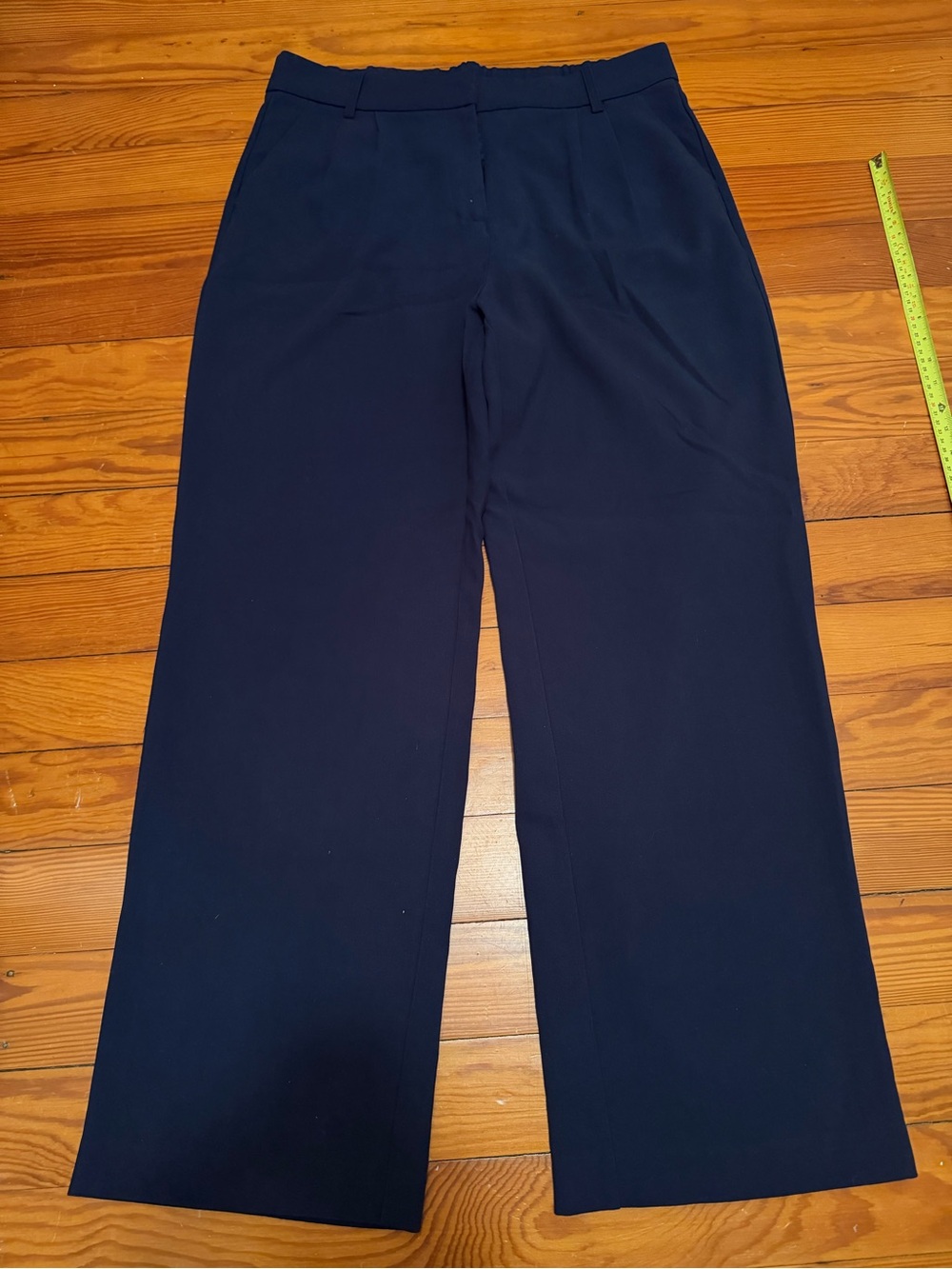 Lands' End Navy Wide-Leg Women's Dress Pants